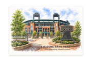 Citizens Bank Park Wall Art - Philadelphia Baseball Watercolor Digital Download