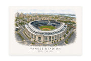 Yankee Stadium Wall Art - New York City Baseball Watercolor Digital Download